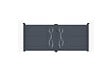 CASANOOV - Casanoov Portail battant 3 m LIFE H.120 aluminium gris - vignette