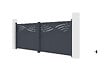 CASANOOV - Casanoov Portail battant 4 m HALTI H.140  cm + Portillon 1m HALTI H.140  cm aluminium gris - vignette