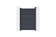 CASANOOV - Casanoov Portail battant 3 m CARPATIA H. 140   cm alu + Portillon 1m CARPATIA H.140 alu GRIS - vignette