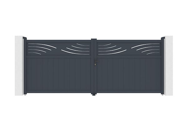 CASANOOV - Casanoov Portail battant motorisé 4 m HALTI H.140  cm + Motorisation HICKER B200 - large