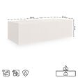 SICAAN - Sicaan Console murale suspendue 90cm beige à tasseaux - LEYA - vignette