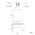 KIAMAMI VALENTINA - Meuble Suspendu Chêne Well Pour Salle De Bain 60Cm Avec Lavabo Noir Mat | Sole - vignette
