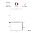 KIAMAMI VALENTINA - Meuble De Salle De Bain Suspendu 80Cm Avec Lavabo Et Miroir 80X110 | Sole - vignette