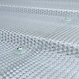 STARKEDACH - Auvent à cadre en aluminium STARKEDACH DIAMONDS T-150 droit 150x95,4 cm, cadre Gris clair RAL 7035, revêtement polycarbonate effet tuile 2,6 mm transparent - vignette