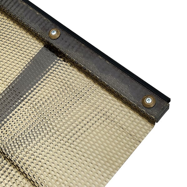 STARKEDACH - Auvent à cadre en aluminium STARKEDACH DIAMONDS T-150 droit 150x95,4 cm, cadre Marron RAL 8017, revêtement polycarbonate effet tuile 2,6 mm bronze - large