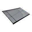 STARKEDACH - Auvent à cadre en aluminium STARKEDACH T-160 droit 160x100 cm, cadre Marron RAL 8017, revêtement polycarbonate 6 mm teinté - vignette