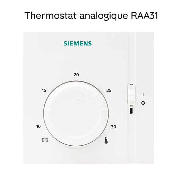 SIEMENS - SIEMENS Thermostat analogique RAA31 - large