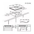 ELECTROLUX - Plaque De Cuisson Induction 59cm 7200w 3 Feux - MIV63346CK - vignette