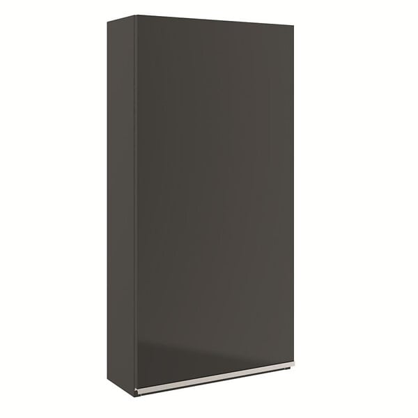 PLANETE BAIN - Armoire de salle de bain 40x80 Noire brillante à suspendre - large