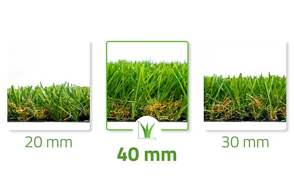 CASANOOV - Casanoov Gazon synthétique PELMO 1m x 8m - 40mm - large