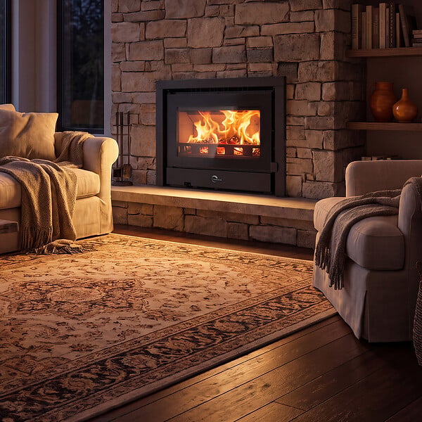SANNOVER - Insert à Bois Idelya 13,5 kW Bûche 54 cm Sannover - large