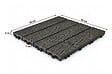 CASANOOV - Casanoov Lot de 30 dalles clipsables terrasse en composite JURA effet bois gris 30x30 cm - vignette