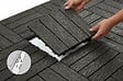 CASANOOV - Casanoov Lot de 30 dalles clipsables terrasse en composite JURA effet bois gris 30x30 cm - vignette