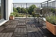 CASANOOV - Casanoov Lot de 30 dalles clipsables terrasse en composite SERRA gris rainuré 30x30 cm - vignette