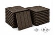 CASANOOV - Casanoov Lot de 30 dalles clipsables terrasse en composite SERRA marron rainuré 30x30 cm - vignette