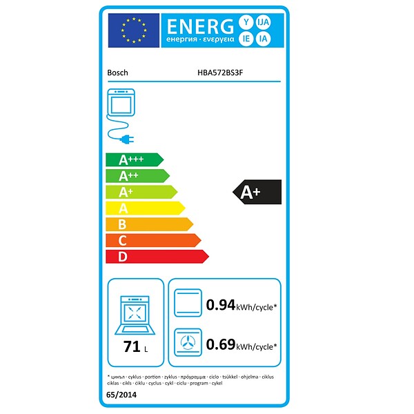 BOSCH - Four Intégrable 71l 60cm Pyrolyse - HBA572BS3F - large