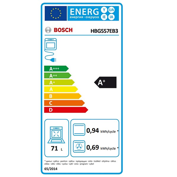 BOSCH - Four Intégrable 71l 60cm Pyrolyse - HBG557EB3 - large