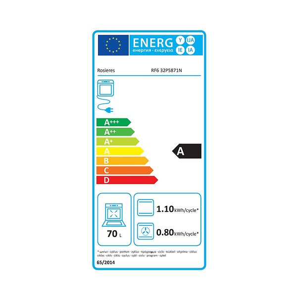ROSIERES - Four Intégrable 70l 60cm Inox - RF632P5871N - large