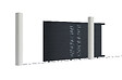 CASANOOV - Casanoov Portail coulissant 3 m ARLBERG H.180  cm aluminium gris - vignette