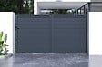 CASANOOV - Casanoov Portail coulissant 3 m EIGER H.160  cm + 2 poteaux aluminium gris ELDA - vignette