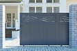 CASANOOV - Casanoov Portail coulissant 3,7 m HALTI H.160  cm aluminium gris - vignette