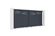 CASANOOV - Casanoov Portail coulissant 3,7 m HALTI H.160  cm aluminium gris - vignette