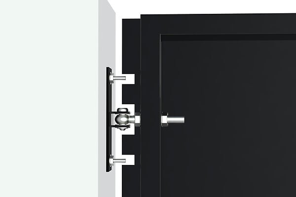 CASANOOV - Casanoov Portail battant acier L.3 m NALI H.120  cm noir mat - large