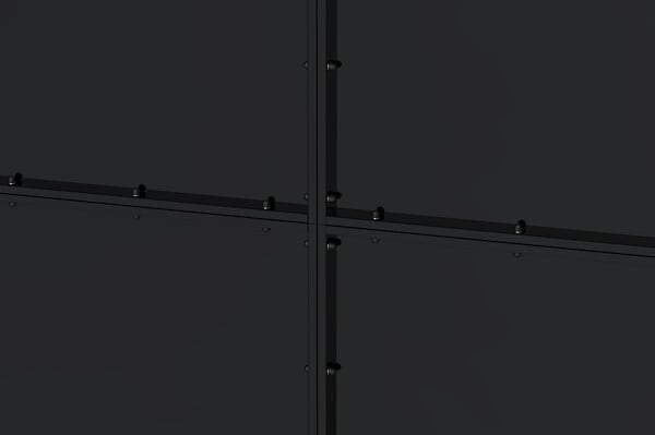 CASANOOV - Casanoov Portail battant acier L.3,5 m NALI H.160  cm noir mat - large