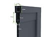 CASANOOV - Casanoov Portail coulissant 3 m SUNNY H.160  cm aluminium gris - vignette