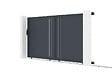 CASANOOV - Casanoov Portail coulissant 4 m GIONA H.180 aluminium gris - vignette