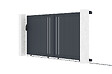 CASANOOV - Casanoov Portail coulissant 3,5 m GIONA H.160  cm aluminium gris - vignette