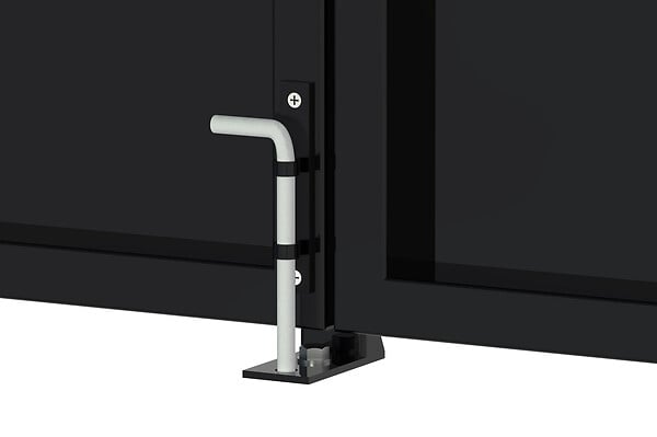 CASANOOV - Casanoov Portail battant acier L.3 m NALI VELETA H.180  cm noir mat - large