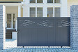 CASANOOV - Casanoov Portail coulissant 3,7 m HALTI H.140  cm aluminium gris - vignette