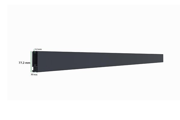 CASANOOV - Casanoov Portail coulissant 3,7 m HALTI H.140  cm aluminium gris - large