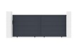 CASANOOV - Casanoov Portail coulissant 3,5 m EIGER H.140  cm + 2 poteaux aluminium gris ELDA - vignette