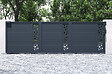 CASANOOV - Casanoov Portail coulissant 5 m SUNNY H.160 aluminium gris - vignette