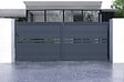 CASANOOV - Casanoov Portail coulissant 4 m CIMONE H.160  cm alu + portillon CIMONE H.160  cm GRIS - vignette