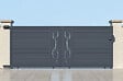 CASANOOV - Casanoov Portail coulissant 4 m LIFE H.160  cm aluminium gris - vignette