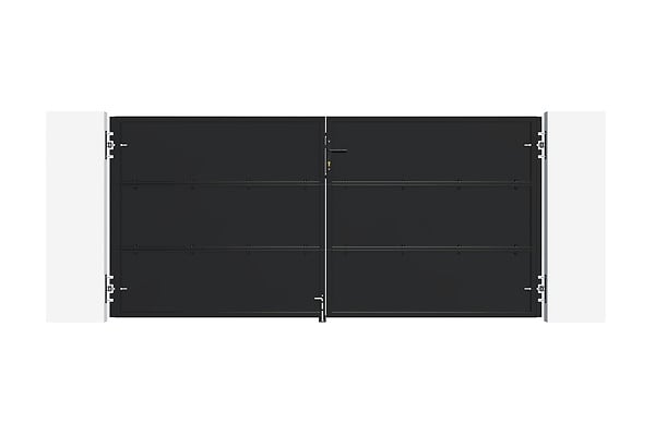 CASANOOV - Casanoov Portail battant acier L.3 m NALI H.140  cm noir mat - large