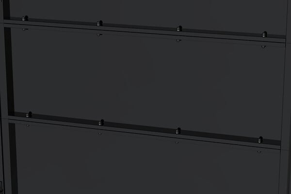CASANOOV - Casanoov Portail battant acier L.3 m NALI H.140  cm noir mat - large