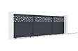 CASANOOV - Casanoov Portail coulissant 5 m DOLOMITE RUIVO H.140  cm aluminium gris + Portillon 1m DOLOMITE RUIVO H.140  cm aluminium gris - vignette