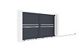 CASANOOV - Casanoov Portail coulissant 3 m CIMONE H.160 aluminium gris - vignette