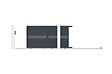 CASANOOV - Casanoov Portail coulissant 3 m CIMONE H.160 aluminium gris - vignette