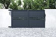 CASANOOV - Casanoov Portail coulissant 3 m CIMONE H.160 aluminium gris - vignette