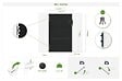 CASANOOV - Casanoov Portail coulissant acier 3 m NALI H.160  cm noir + Portillon H.160  cm noir - vignette