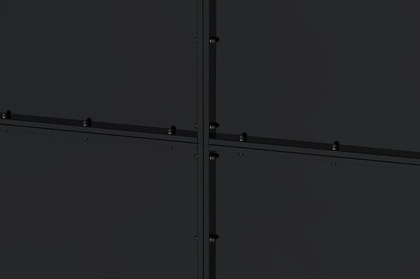 CASANOOV - Casanoov Portail battant acier L.3,5 m NALI H.180  cm noir mat - large
