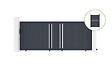 CASANOOV - Casanoov Portail coulissant 3,5 m GIONA H.140  cm alu gris + Portillon 1M CIMONE H.140  cm alu - vignette