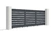 CASANOOV - Casanoov Portail coulissant 5x1,6 m VOGEL aluminium Gris - vignette