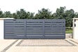 CASANOOV - Casanoov Portail coulissant 5x1,6 m VOGEL aluminium Gris - vignette