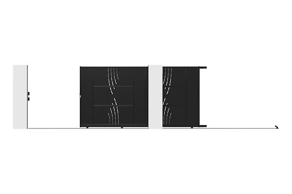 CASANOOV - Casanoov Portail acier coulissant 3,5 m NALI VELETA H.180  cm noir - large